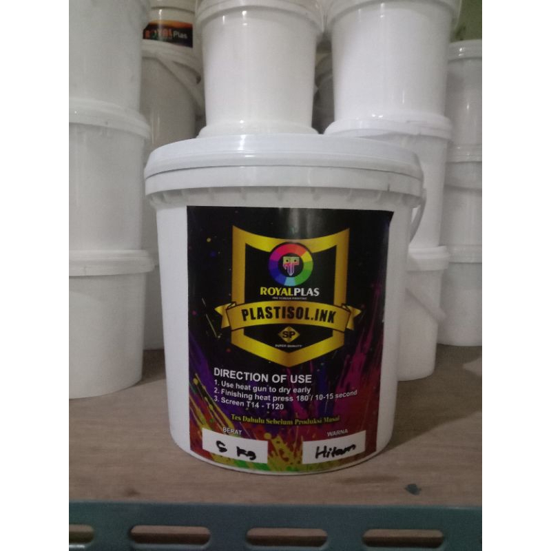 

Tinta Sablon Plastisol hitam SP