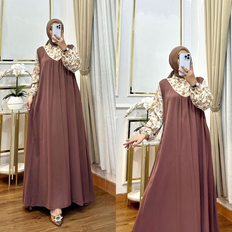 GAMIS KONDANGAN BAHAN KATUN RAYON IMPORT SIMPLE DAN ELEGAN