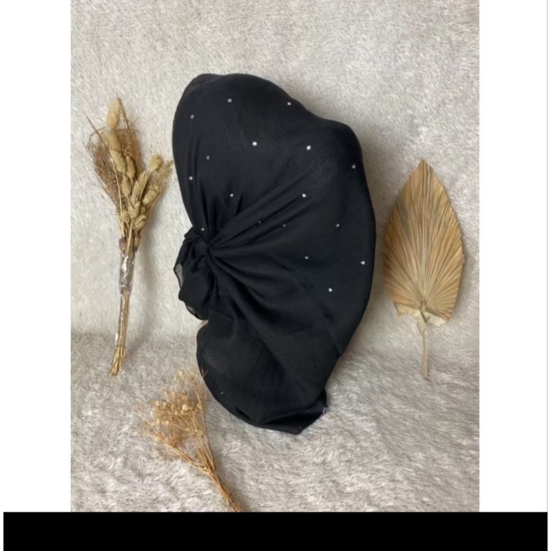Hijab kerudung cantik segi empat payet tabur paris premium swarovski