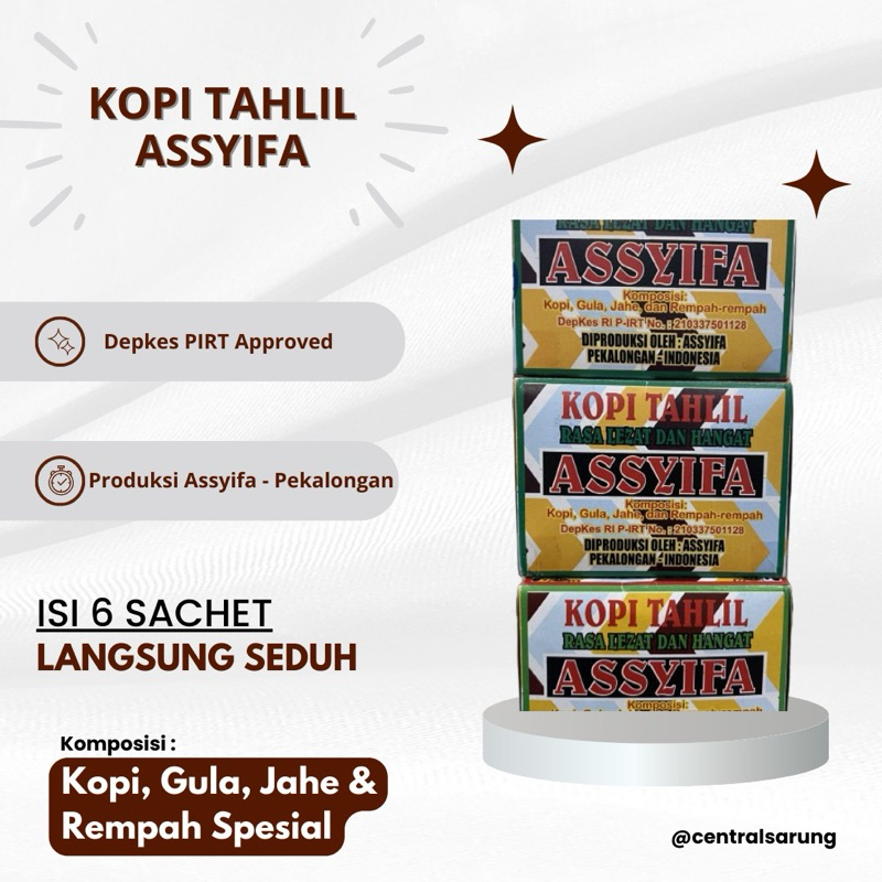 

Kopi Tahlil Pekalongan Bubuk Rempah Sachet / 250 gr / 500 gr Terlaris