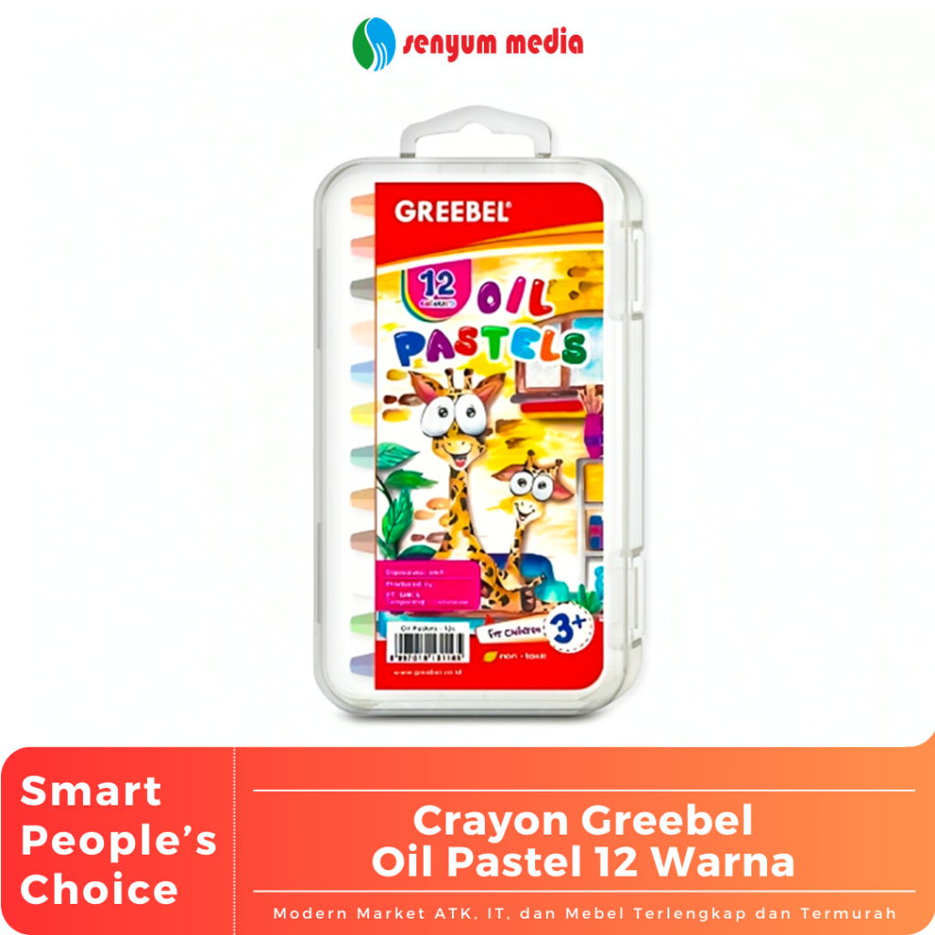 

Crayon Greebel Oil Pastel 12 Warna (1 Pcs) (S:PCS)