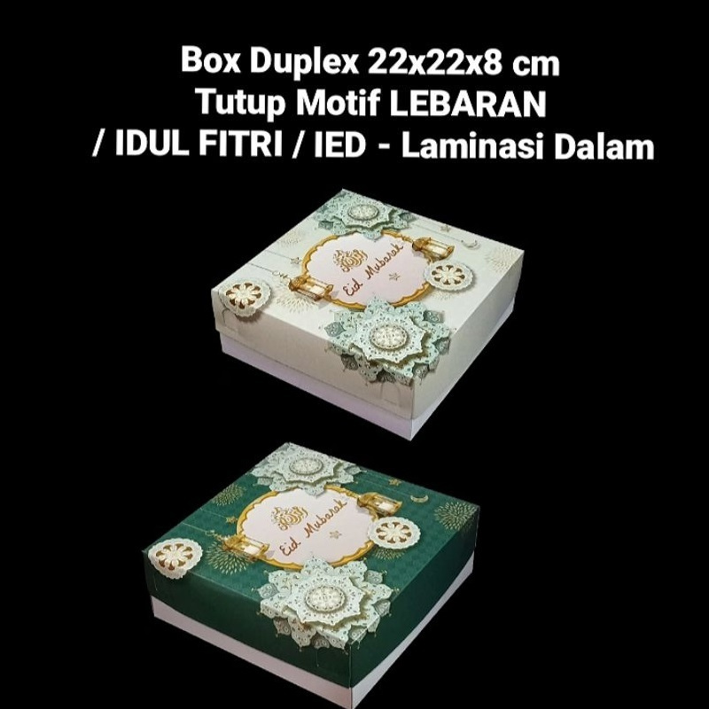 

( 5 pcs ) Kotak Box Kue Lapis Surabaya Hampers Idul Fitri Kardus 22x22x8 cm Muat 4 Toples Dessert