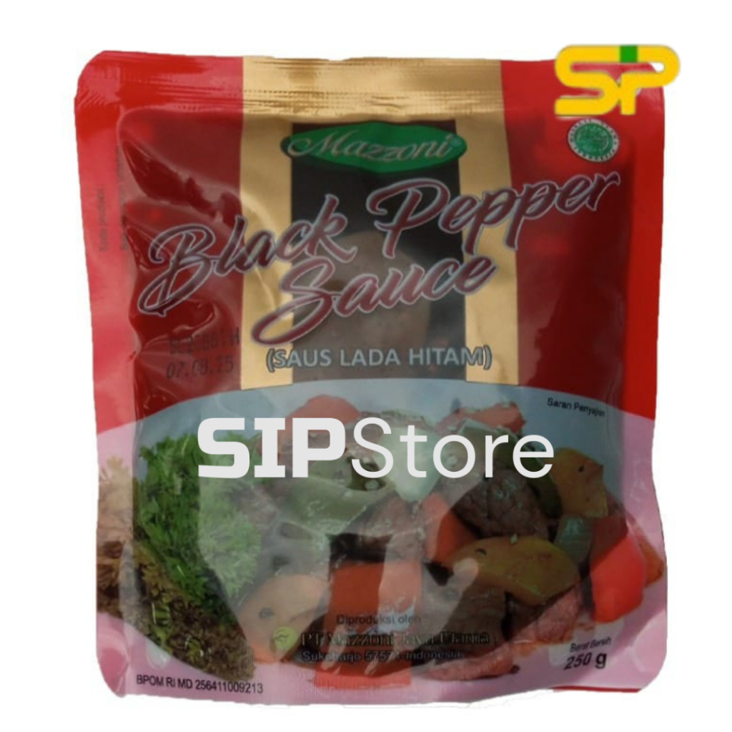 

MAZZONI BLACKPAPER SAUCE 250gr / SAUS LADA HITAM 250gr - MAZZONI BLACKPAPER SAUCE 1kg/ SAUS LADA HITAM 1kg