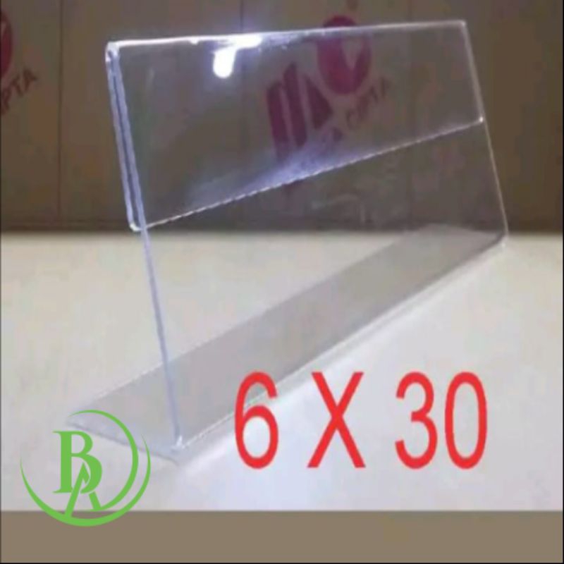 ACRYLIC NAME PLATE/PAPAN NAMA AKRILIK MEJA (6X30) 1 SISI