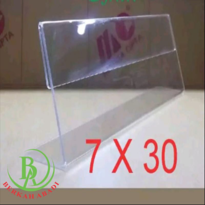 

ACRYLIC NAME PLATE/PAPAN NAMA AKRILIK MEJA (7X30) 1 SISI
