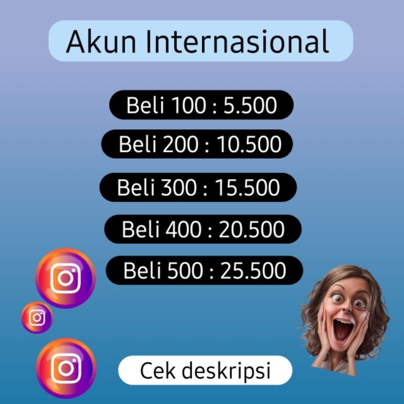 Bergaransi - Folls I.g Termurah Turun masuk lagi ya ( akun bule)