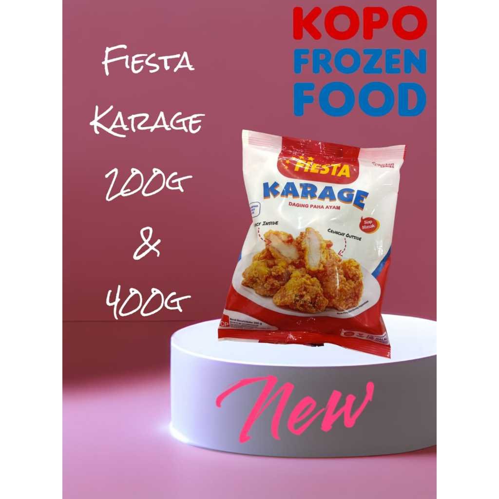 

Fiesta Chicken Karage Kemasan Baru (Tahan Suhu Ruangan 3hari)
