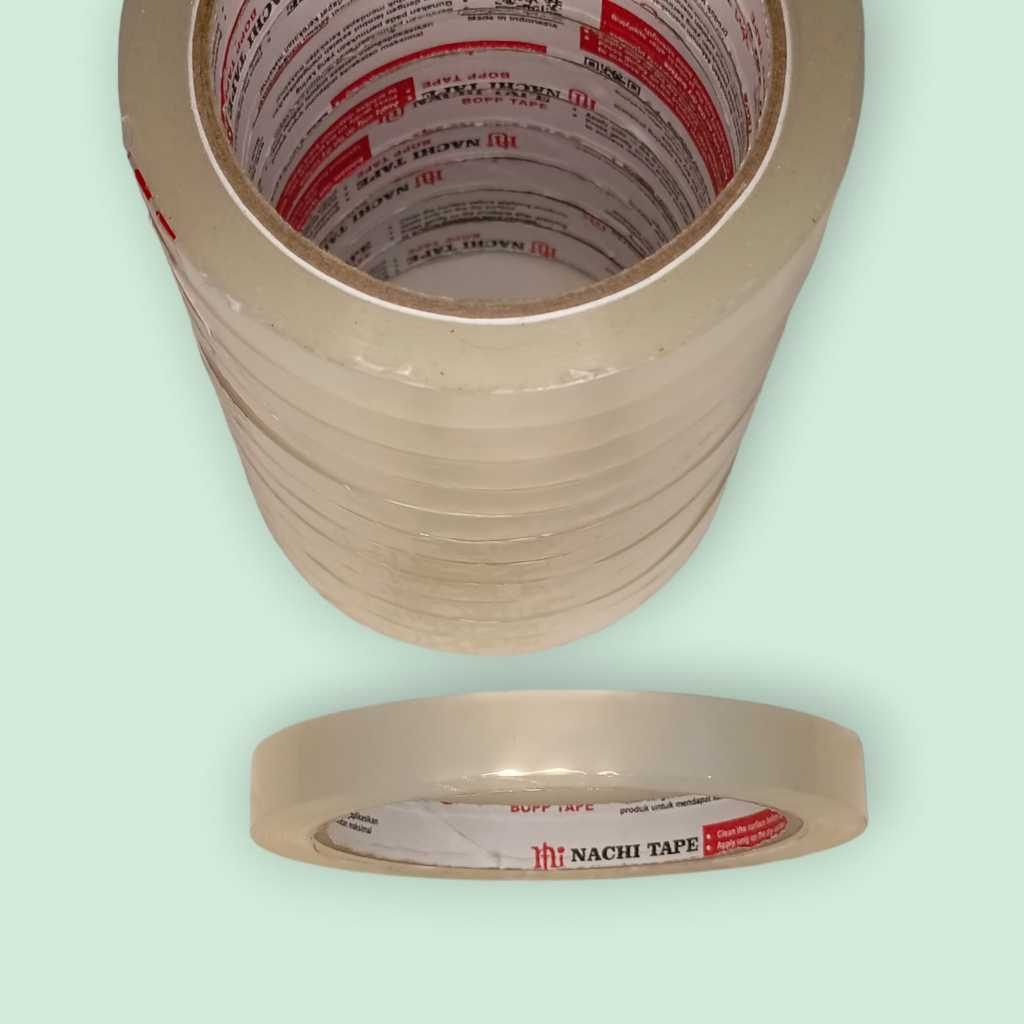 

Isolasi / Selotip / Lakban Nachi Tape 1/2 inch 12mm x 72 yard (pcs)