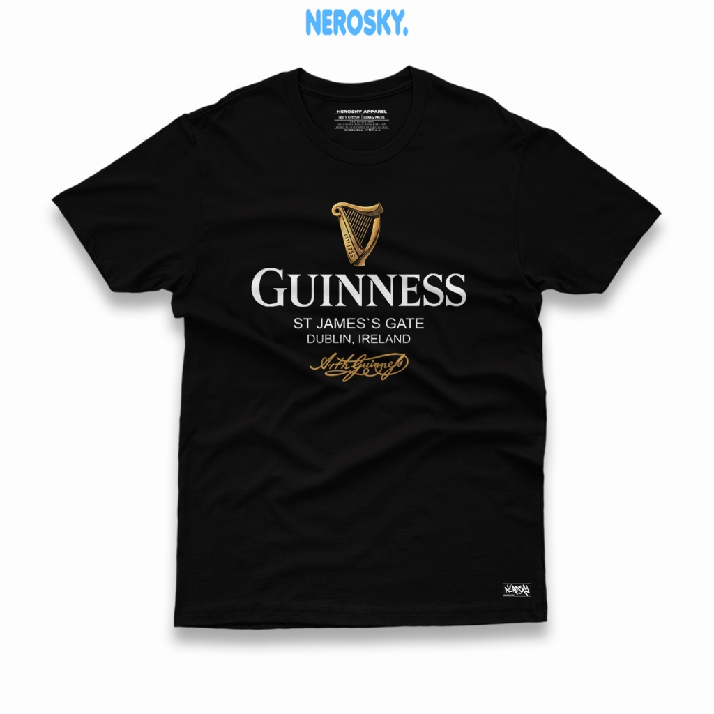 KAOS PRIA GUINNESS 24S PREMIUM COTTON COMBED TIPE 5