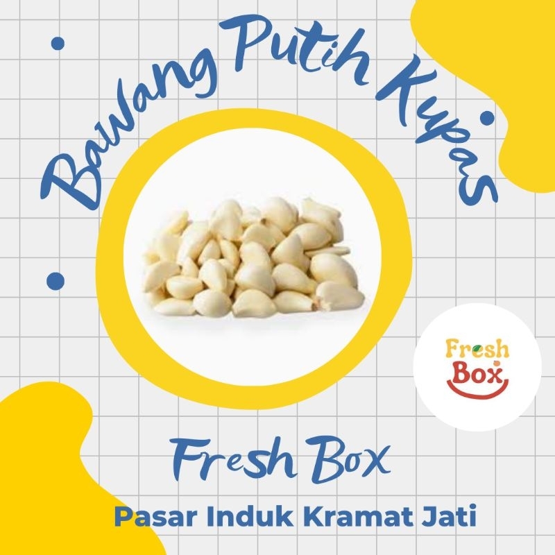 

Fresh Box Bawang Putih Kupas 500 gram