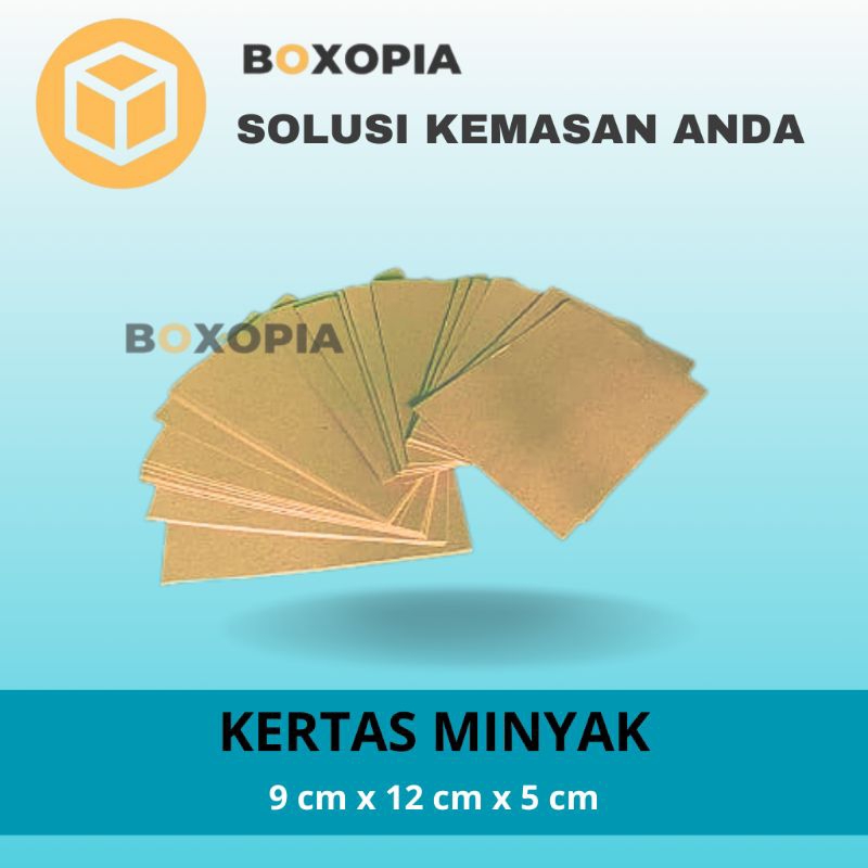 

Kertas Minyak| alas Snack Box| Ukuran 14cm x 9cm| isi 100pcs