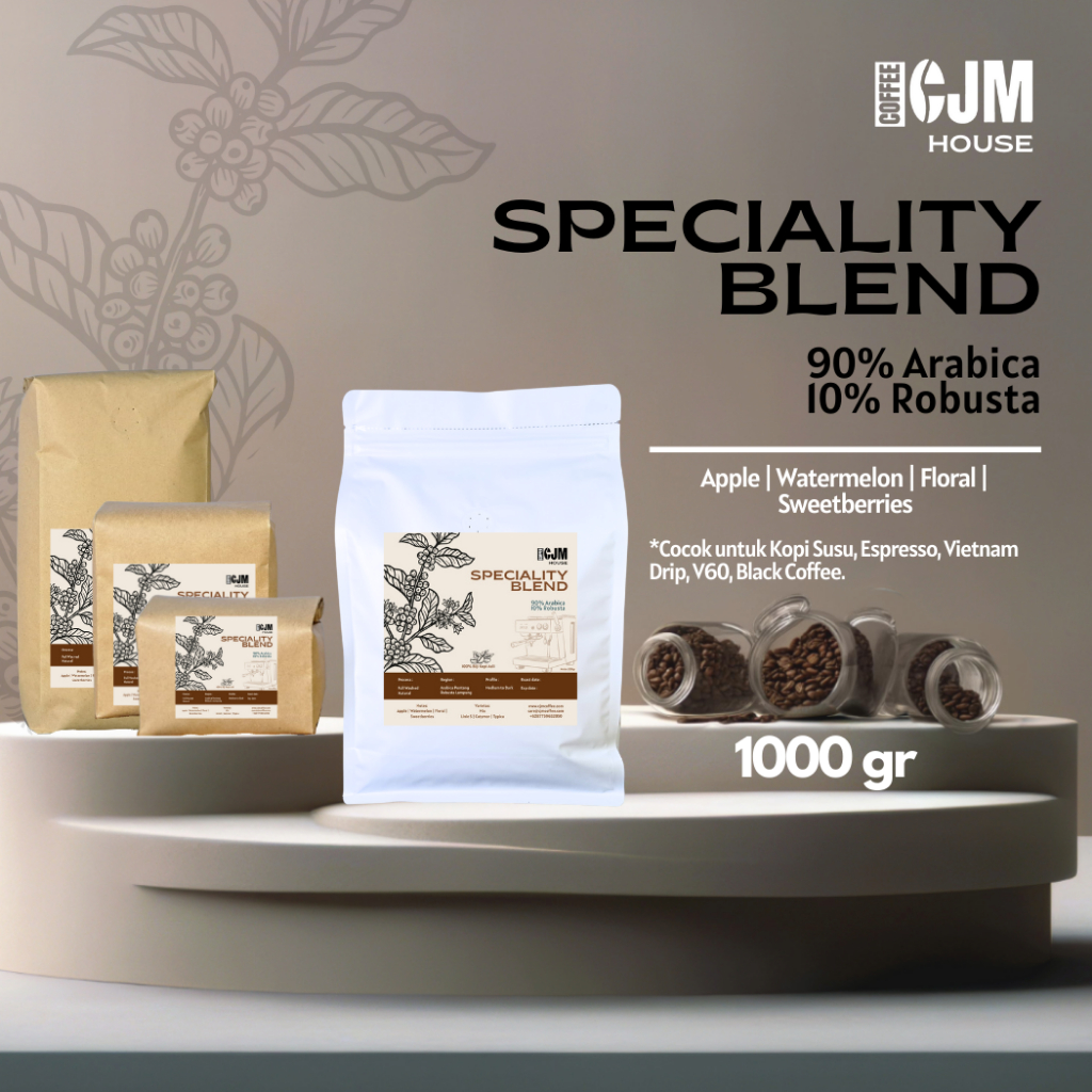 

1Kg 90% Arabika 10% Robusta | CJM Coffee House | Kopi Premium Asli | House Blend PuntangXLampung