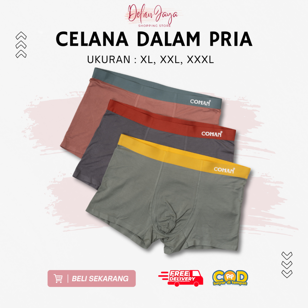 Celana Dalam Pria | Celana Dalam Boxer | CD Pria Dewasa | Celana Dalam Coman | Celana Dalam Jumbo | 