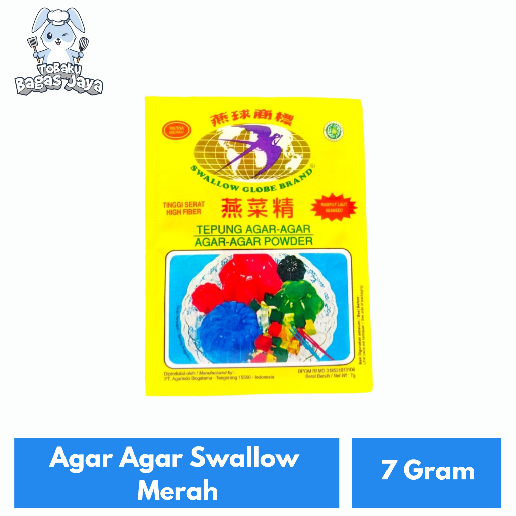 

Agar Agar Swallow Merah 7 Gram