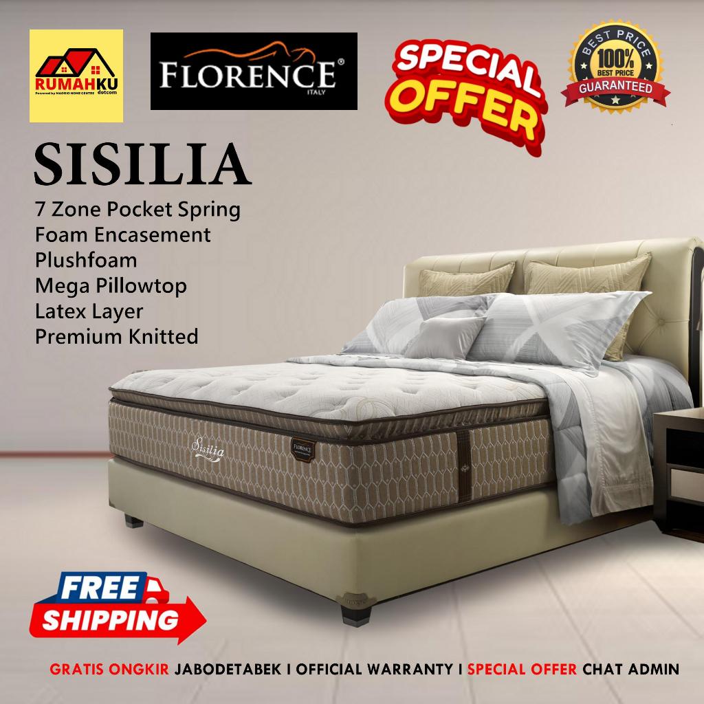 KASUR SPRINGBED LATEX - MATRAS SPRINGBED - SPRING LATEX - SISILIA - FLORENCE