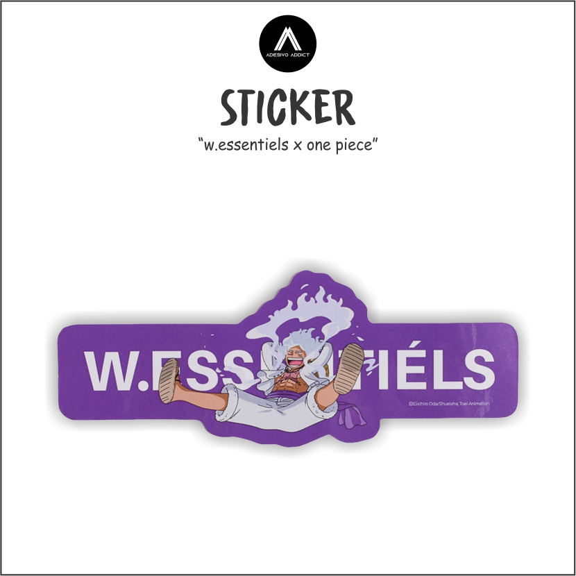 

STICKER SATUAN -BRAND LOKAL (W.ESSENTIELS X LUFFY GEAR 5) - STICKER AESTHETIC HELM, LAPTOP, AKSESORIS HP, ANTI AIR DAN MOTIF.
