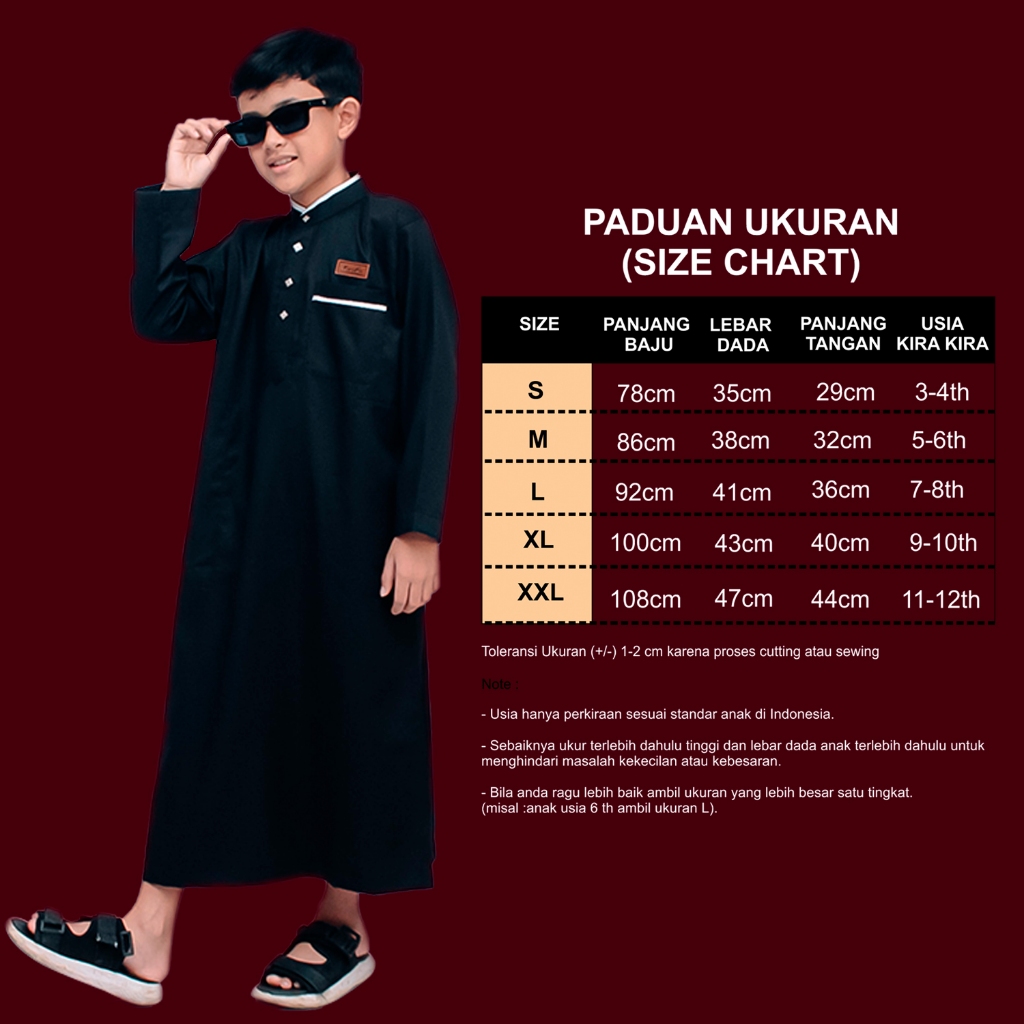 hot deals gamis koko anak laki laki umur 2-12 tahun premium jubah anak putih laki laki lengan