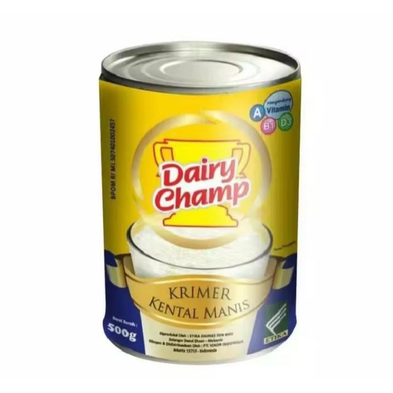 

Susu Kental Manis Dairy champ / Susu Kaleng Putih / Susu Krimer Dairy Champ