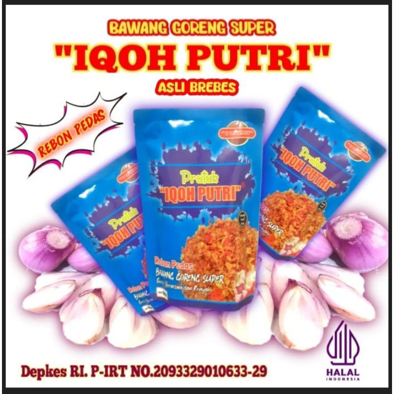

bawang goreng rasa rebon iqohputri 100grm rasanya enak dan lezat