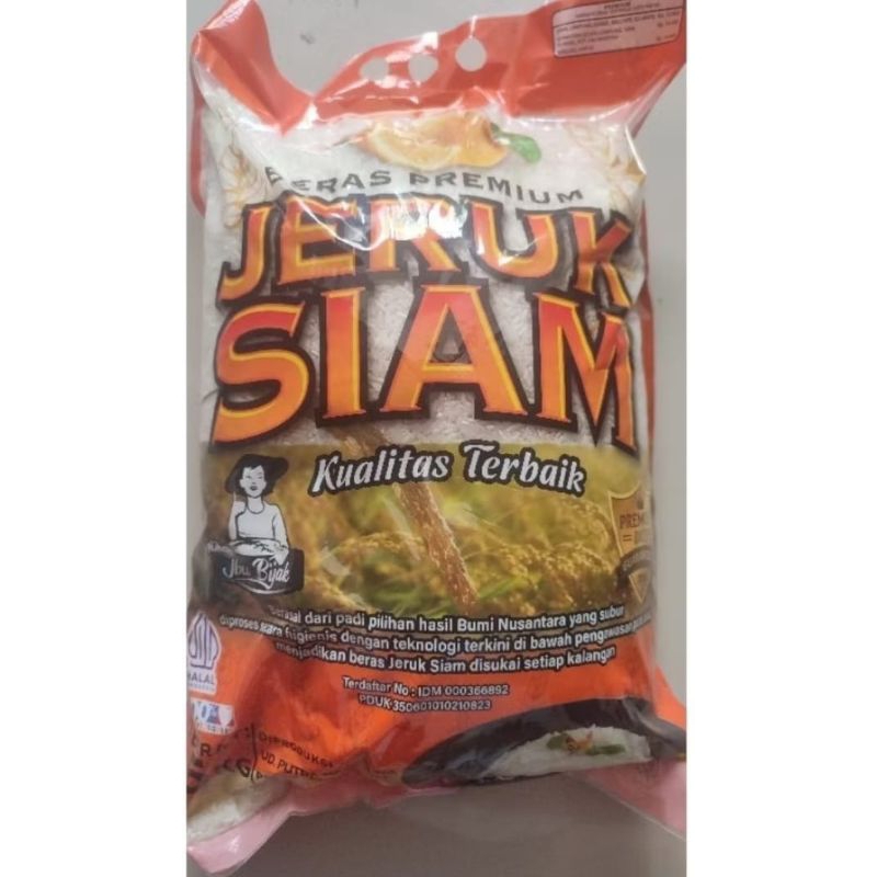 

Beras Premium Merk Jeruk Siam 5Kg enak pulen