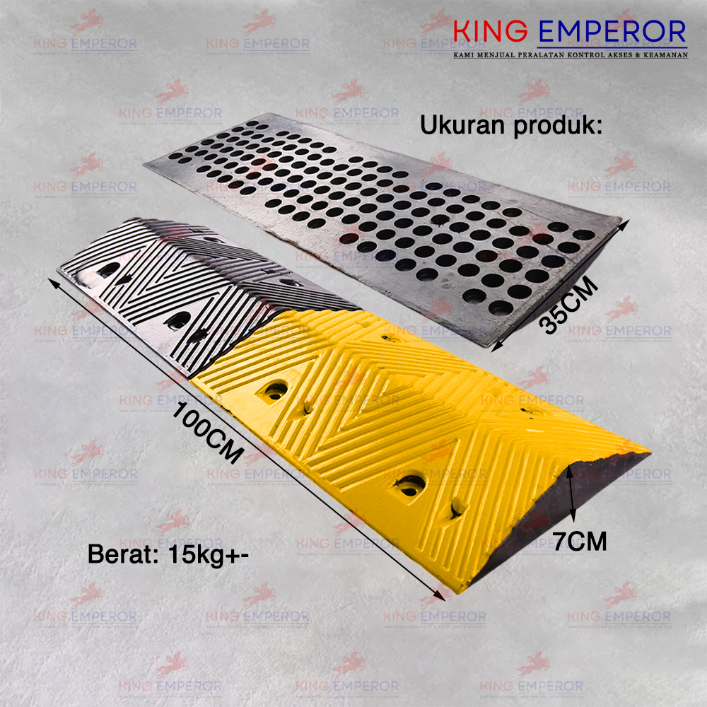 Rubber Speedbump 1M 7CM / Karet Polisi Tidur 1M 7CM