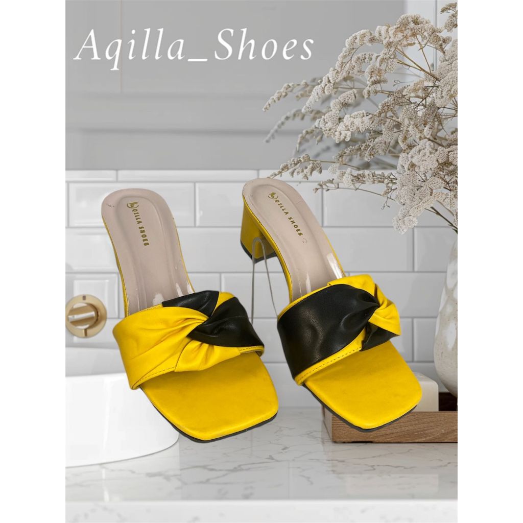 Sandal Wanita Model Mawar  Hak Tinggi 5 Cm