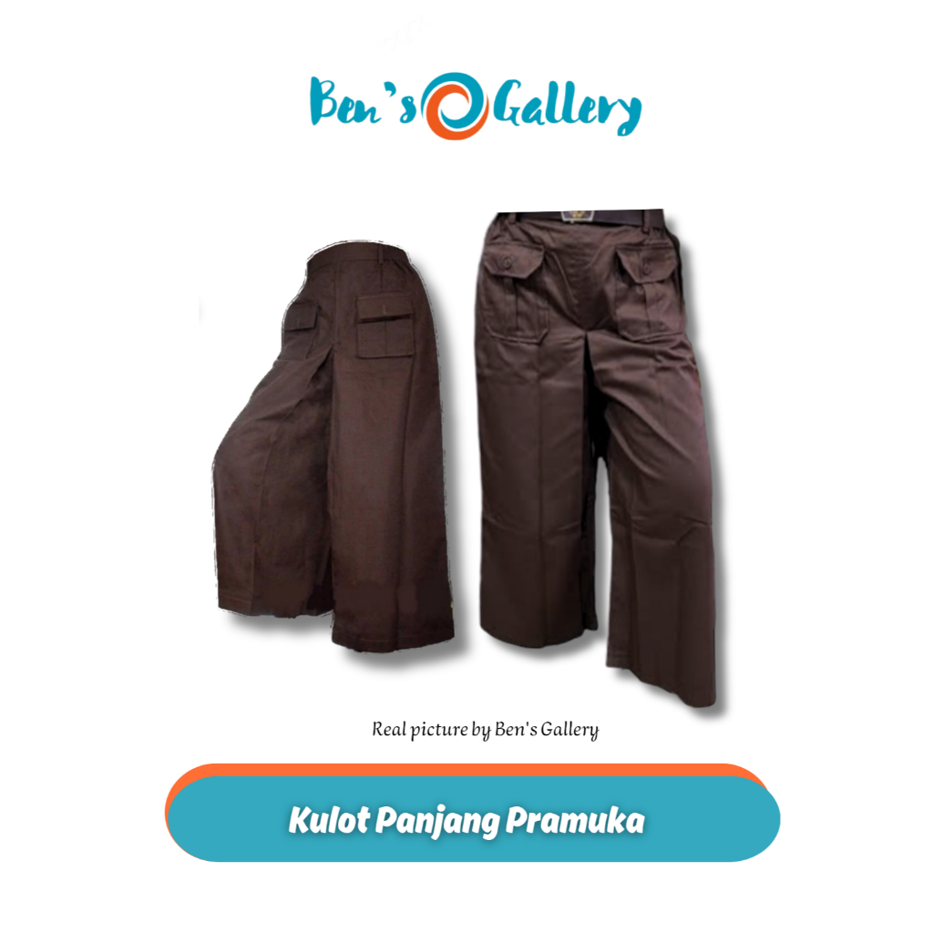 Celana Rok Kulot Panjang Pramuka SD SMP SMA Kelas 1 2 3 4 5 6 7 8 9 10 11 12 / Celana Kulot Pramuka 