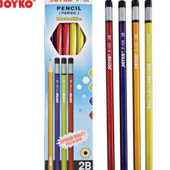 

PROMO BRAND Pensil 2B P14 Metalic 1pak12pcs