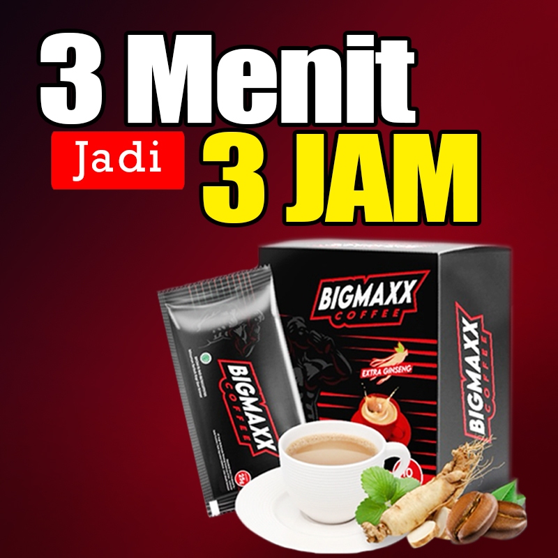 

ECER 3 SACHET - BIGMAXX COFFEE - KOPI STAMINA PRIA TAHAN LAMA