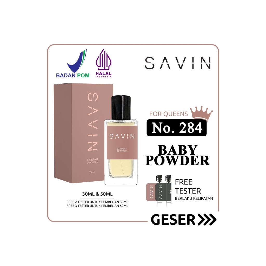 Savin Perfume No.284 Inspired by Baby Powder