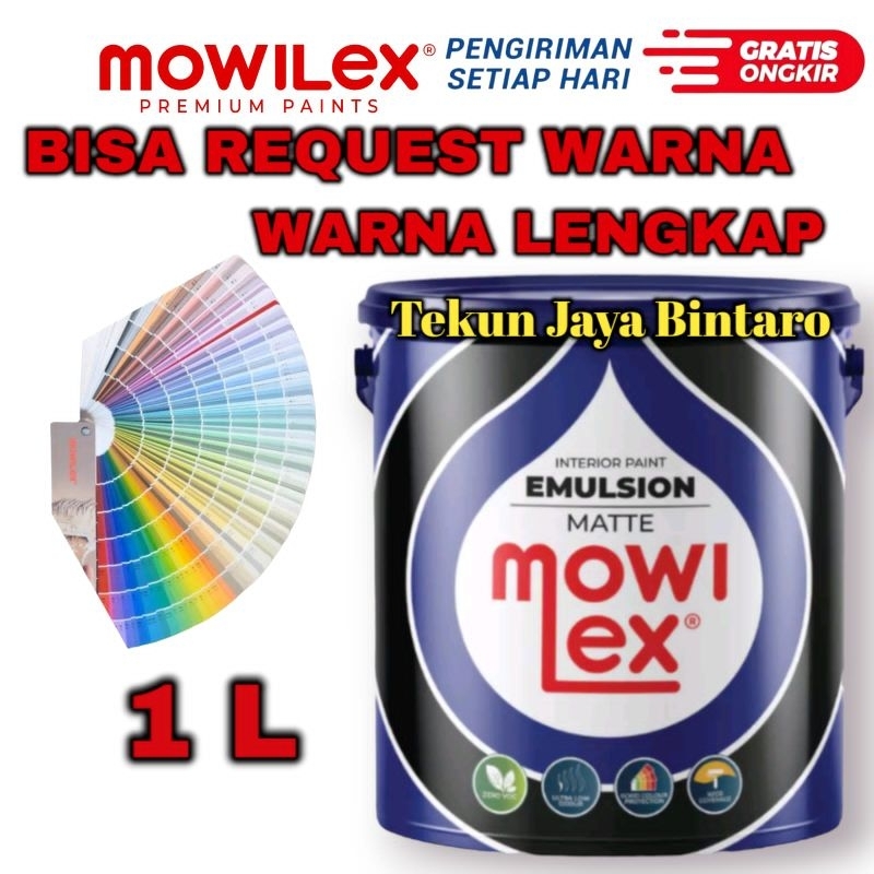 Mowilex Emulsion Cat Tembok Interior 1 Liter