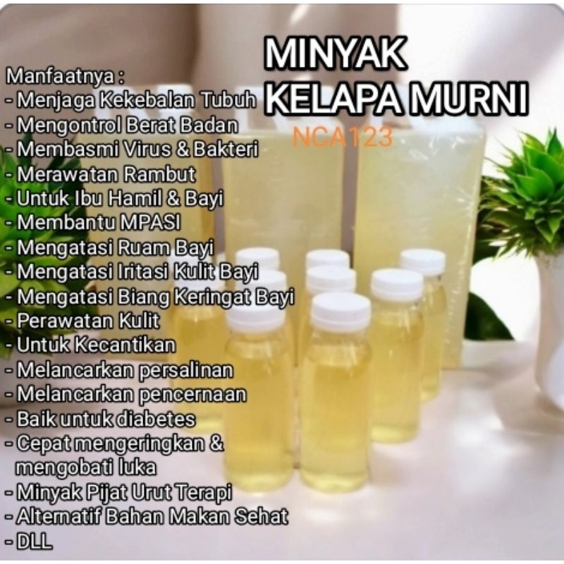 

minyak kelapa murni tanpa campuran beli 1 dapet 2-3-4-5-6 botol/minyak kelapa / minyak kelapa asli/ minyak kelentk/minyak terapi/minyak herbal/minyak tradisional/minyak pijat/minyak urut 100ml