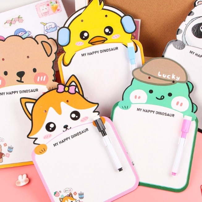 

Gratis Bungkus Kado Ikiloshop Papan Tulis Mini Karakter Lucu Cute Free Spidol Bisa Dihapus Tali Gantung A35