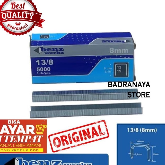 

PRODUK AWAL TAHUN Isi Staples Tembak uk 138 cocok untuk pengerjaan Jok Motor Mobil Sofa Funiture Kayu Kardus Stepler