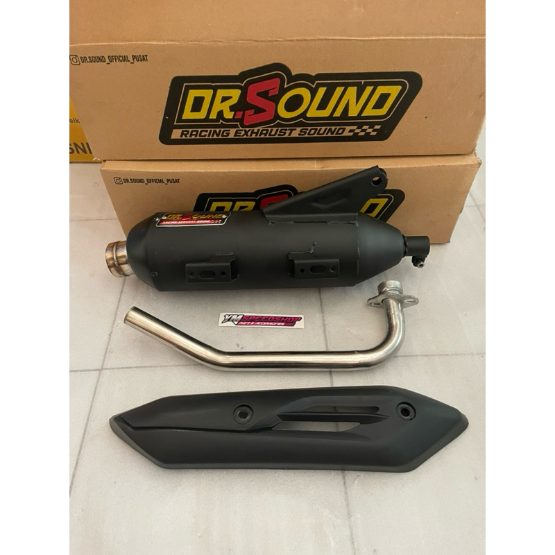 knalpot copy cms dr sound gen 1 pnp mio sporty mio garnis mio soul karbu fino karbu