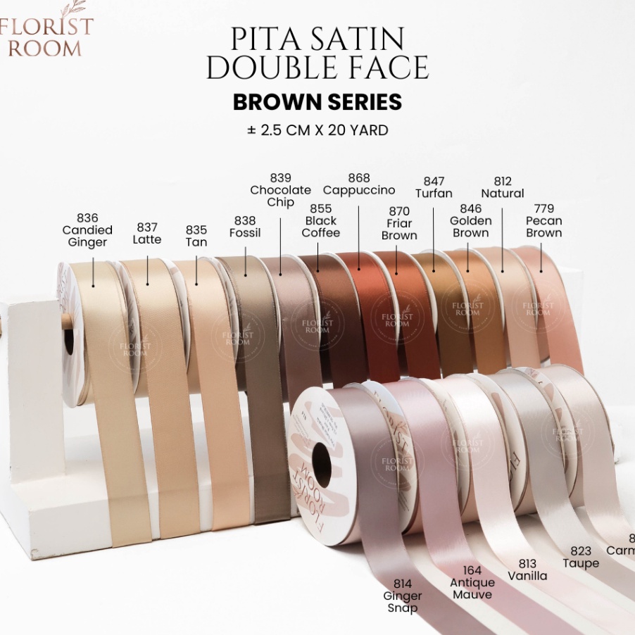 

KUALITAS OKE Pita Satin Double Face 25cm x 2yard Ribbon