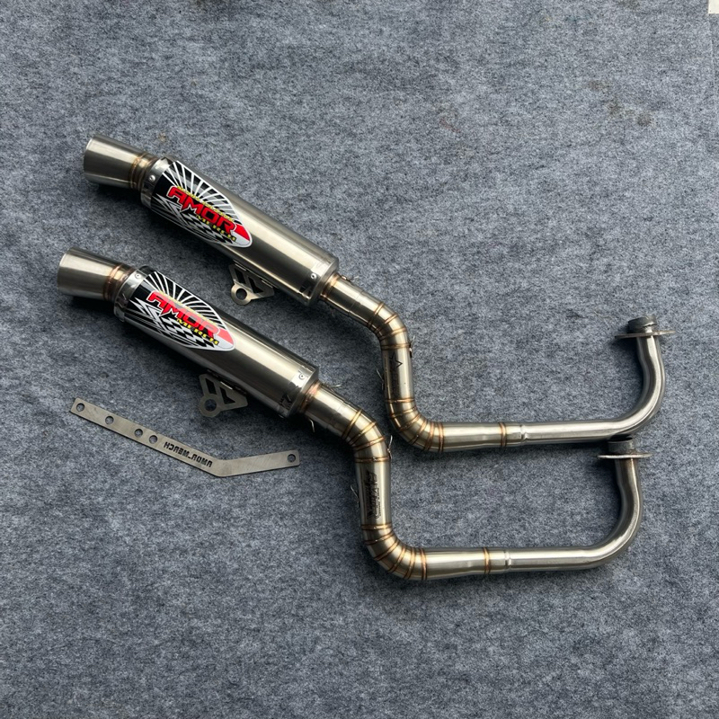 (Grade B free breket tiang) knalpot samlong khusus mio smile mio m3 mio j mio gt xride