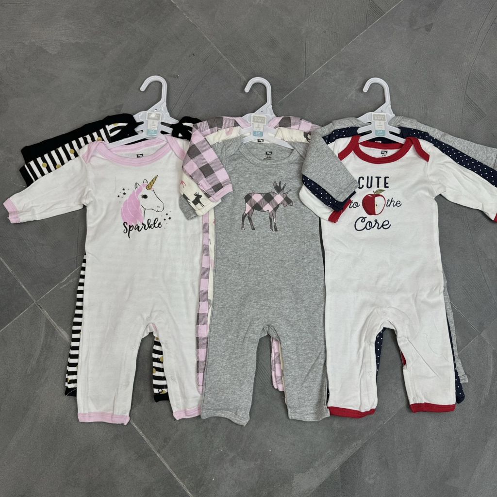 Baju Tidur Bayi Perempuan Premium Quality - Lengan Panjang - Newborn