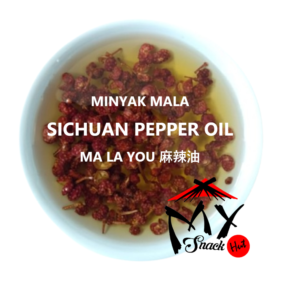 

MALA OIL 50ML MINYAK LADA MERICA SICHUAN SZECHUAN SICUAN RED PEPPER NUMBING SPICY HUA JIAO YOU 花椒油