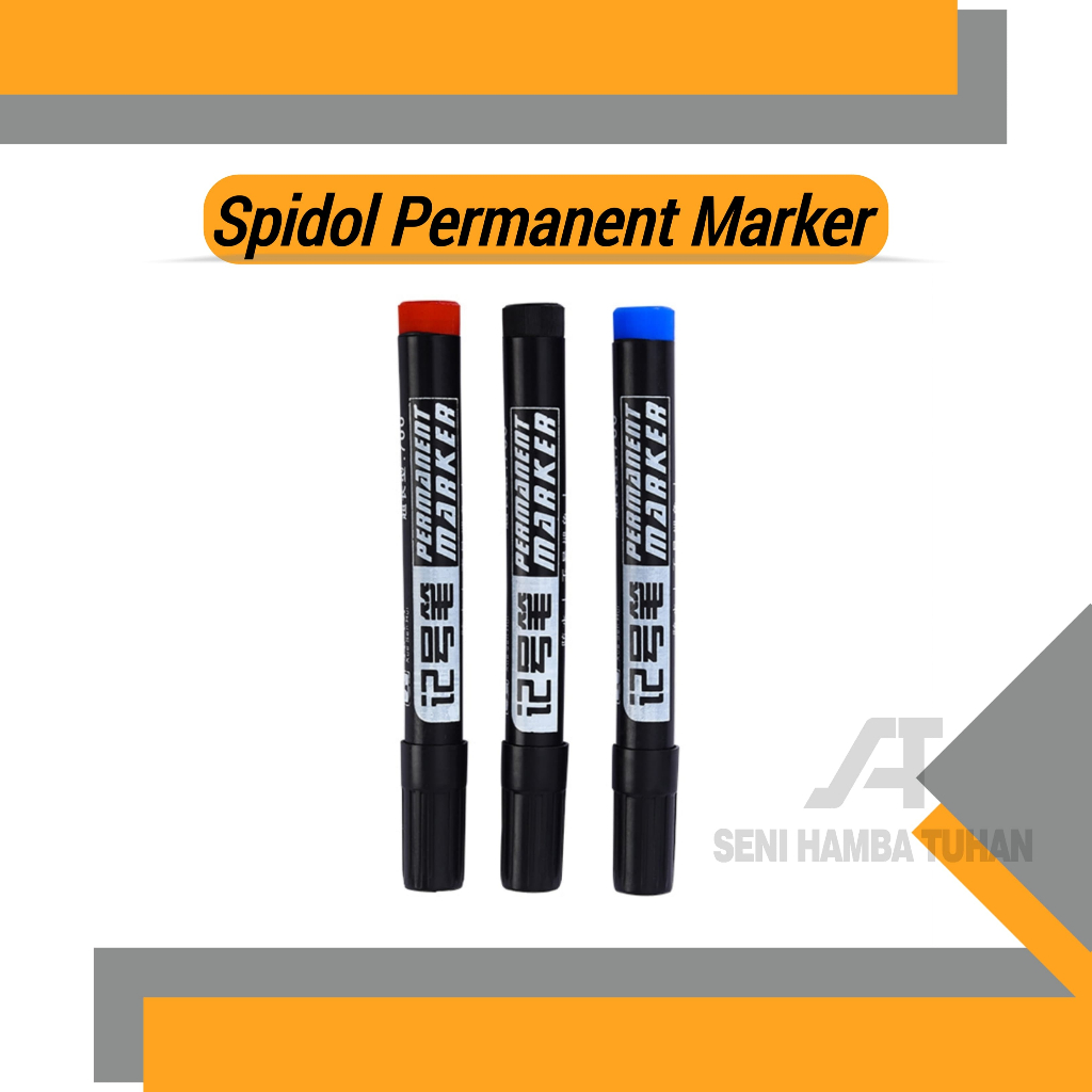 

Spidol Permanent Marker Permanen Tahan Air Alat Tulis Spidol Cepat Kering Tinta Minyak Tidak Pudar