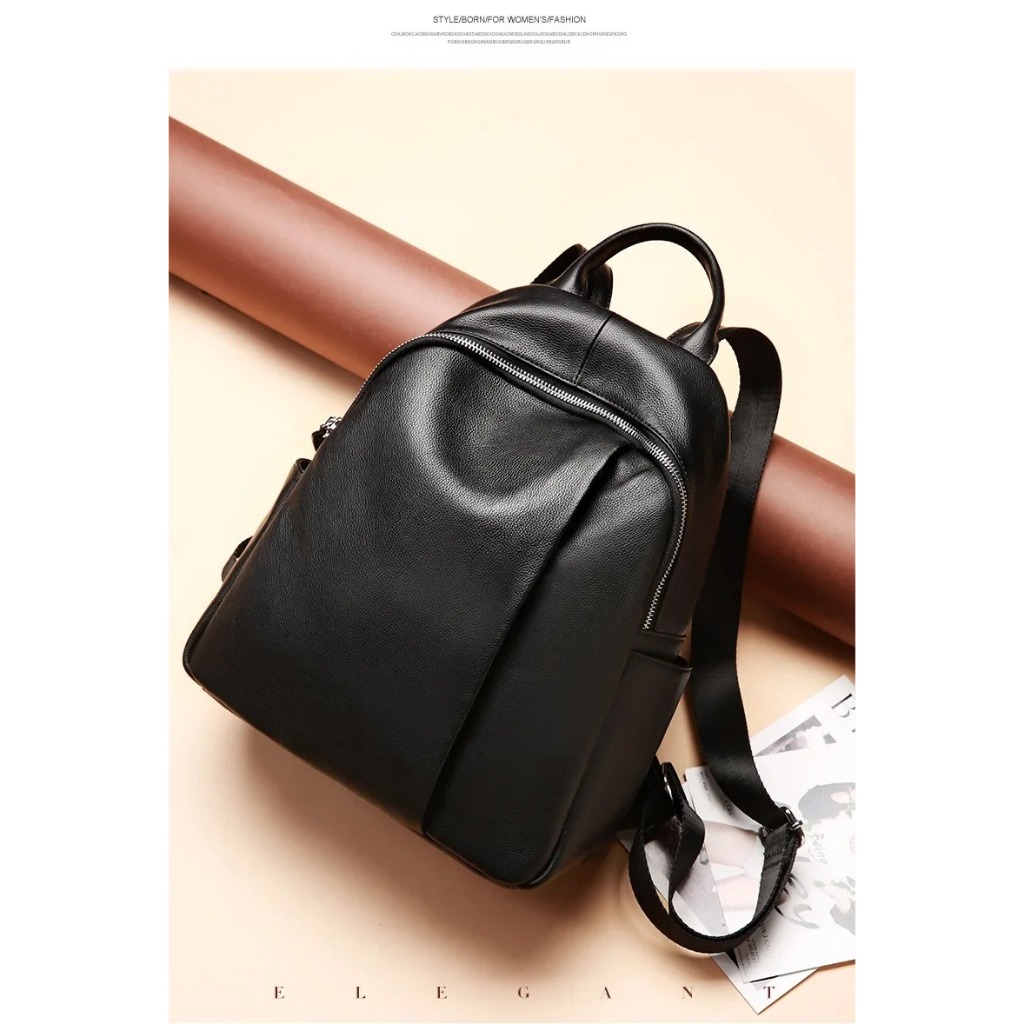 Tas Ransel Kulit Alami untuk Wanita, Tas Ransel Kuliah Wanita