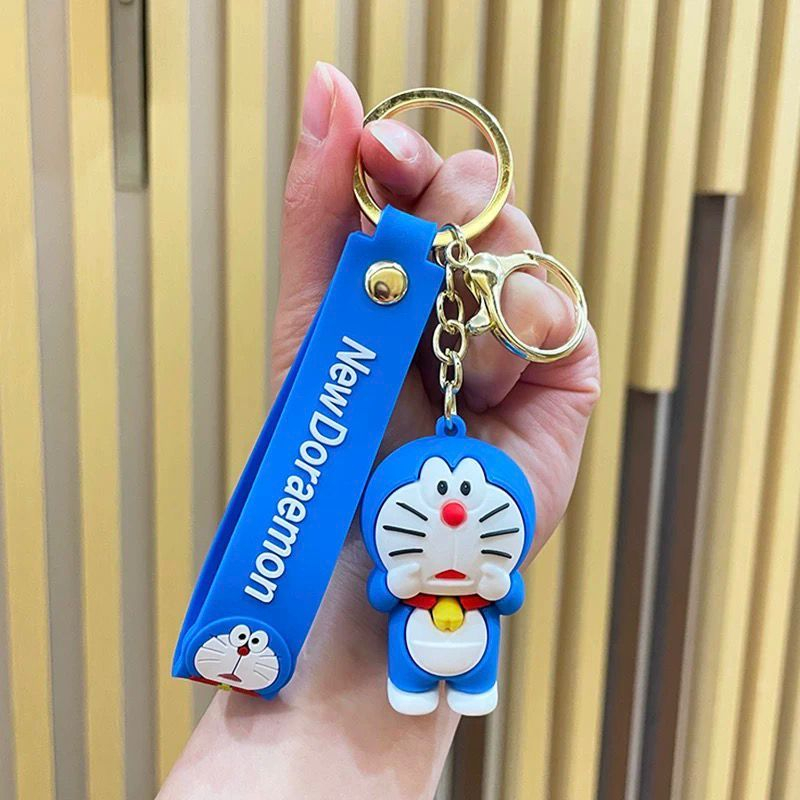 KY03 Emon - Premium Gantungan Kunci Kartun Doraemon Lucu Gantungan Kunci Tas Sekolah Liontin Gantung