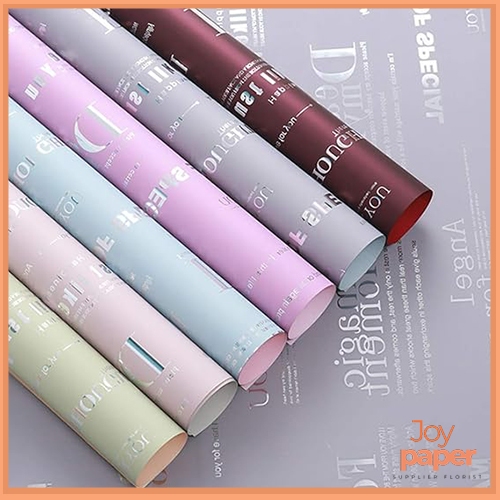 Kertas buket bunga English Pattern wrapping paper 2 warna KB6082