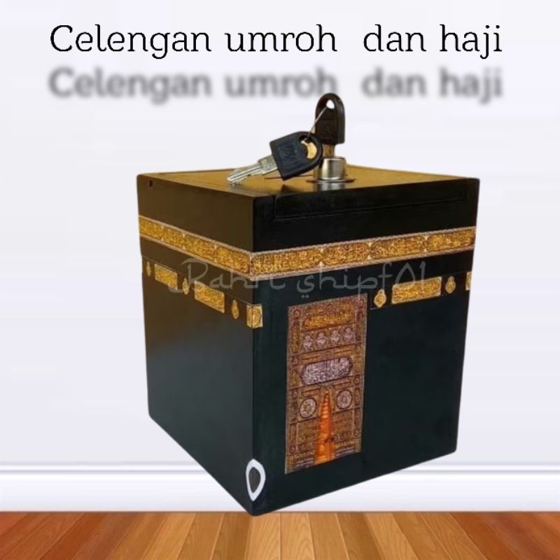 Celengan Kabah kotak Celengan Target Celengan Minimatur Kabah kunci