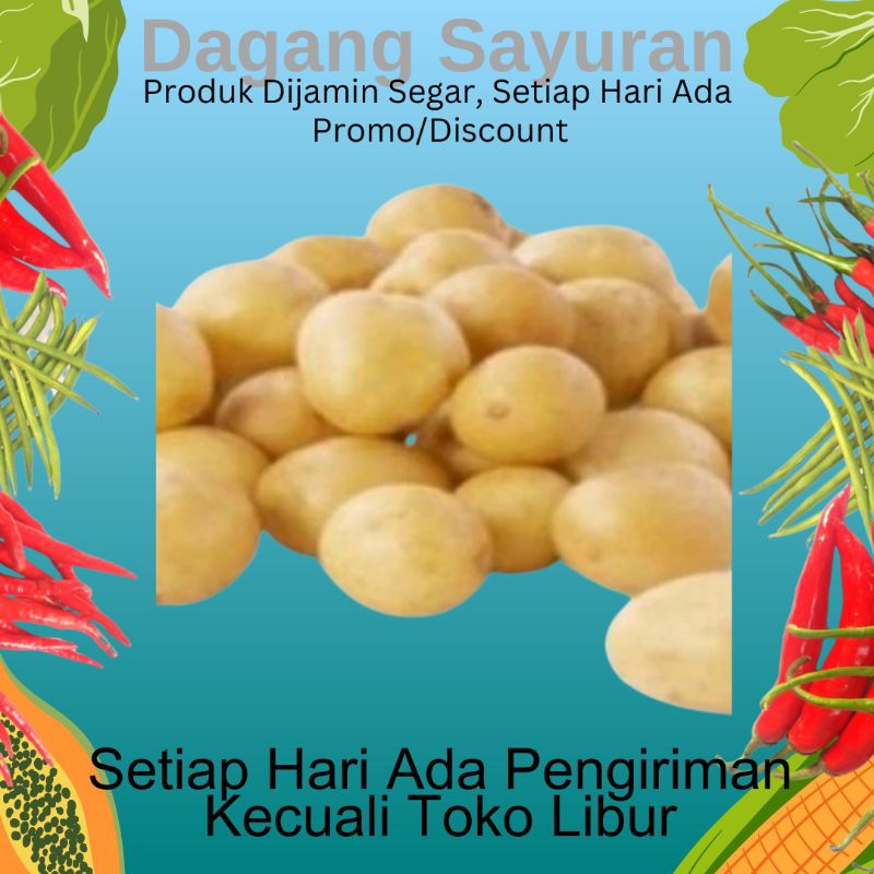 

KENTANG RENDANG/KENTANG KECIL/SAYURAN SEGAR 500 GRAM