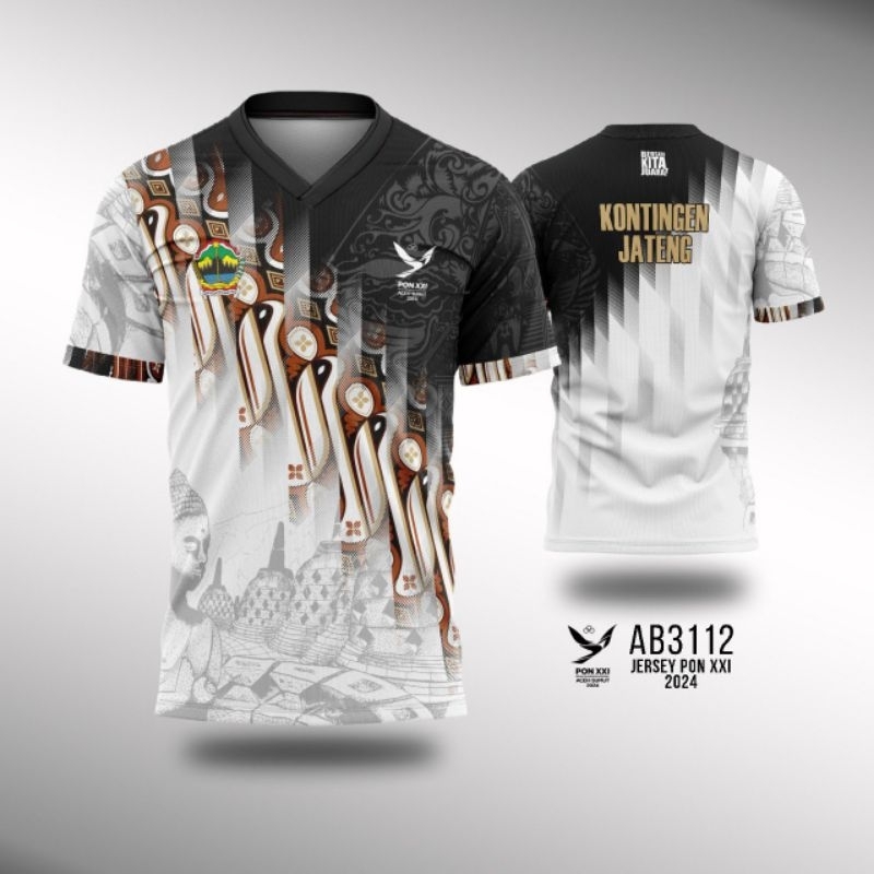 Kaos Jersey PON XXI 2024 Jawa Tengah JATENG