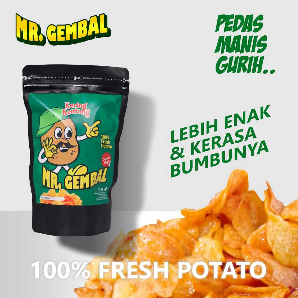 

KERING KENTANG 100 GR PEDAS MANIS ENAK GURIH RENYAH DAN LEZAT KENTANG MUSTOFA TANPA BAHAN PENGAWET