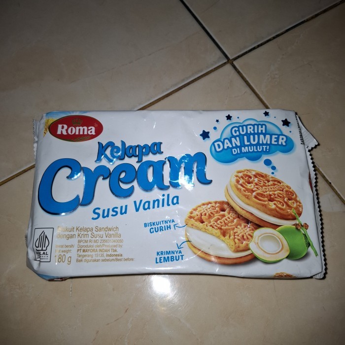 

Roma Kelapa Cream Susu Vanila / Cokelat