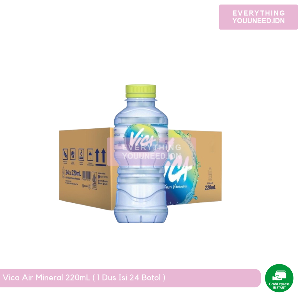 

Vica Air Mineral 220mL 1 Dus Isi 24 Botol