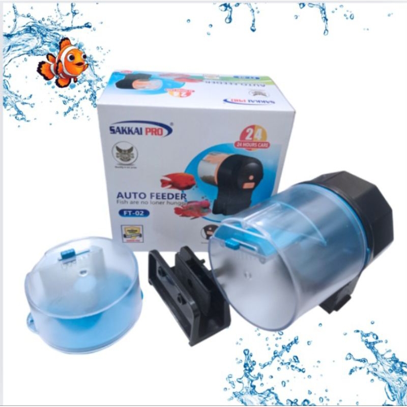 SAKKAI PRO AUTO FEEDER FT 02 MESIN FOOD TIMER PEMBERI MAKAN IKAN OTOMATIS